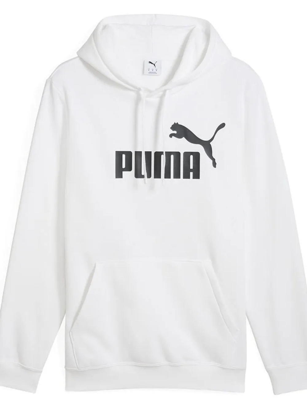 Puma Cream Hoodie with Black Logo Print